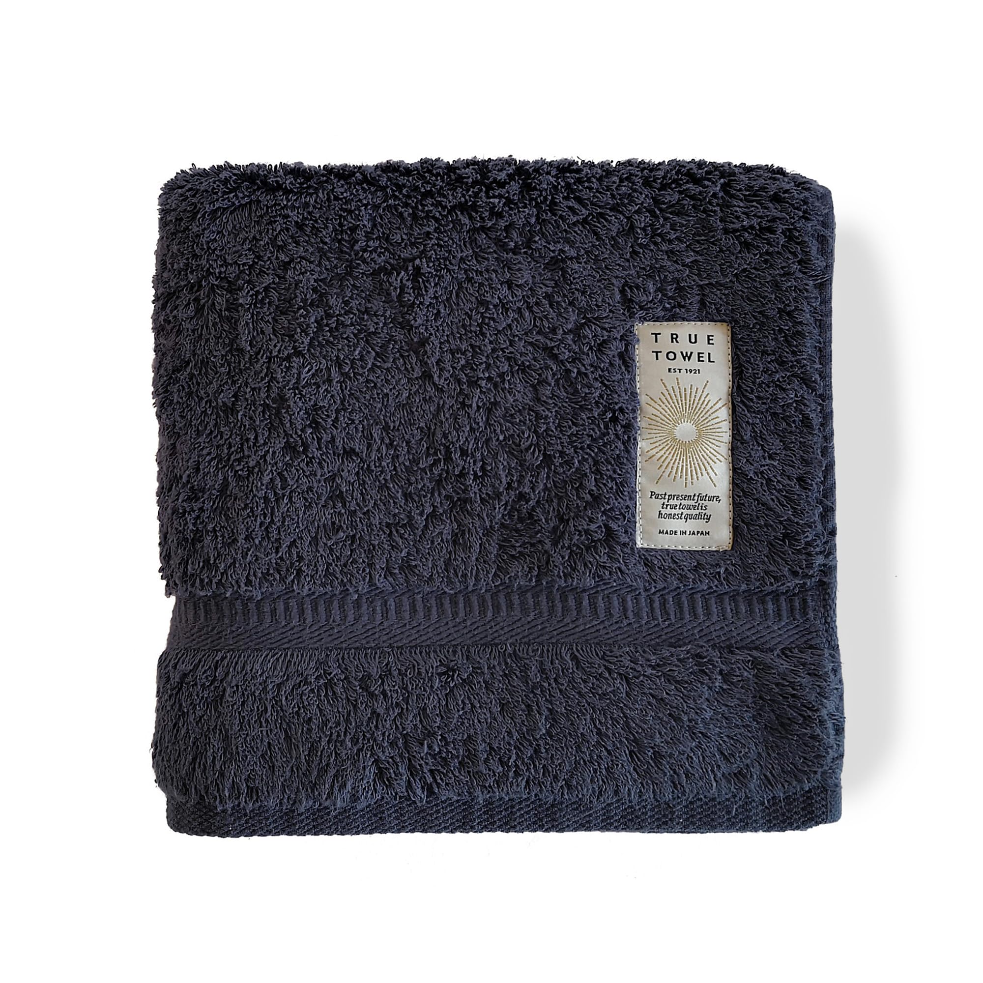 

TRUE TOWEL classic HOTEL Grand Face Towel, Luxury Imabari Towel (Navy)