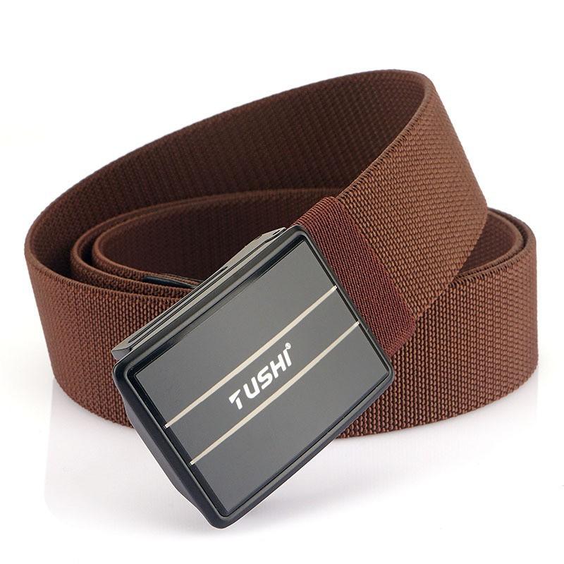 

Nylon Snap Belt Men s Casual Canvas Breathable All-match Jeans 120cm