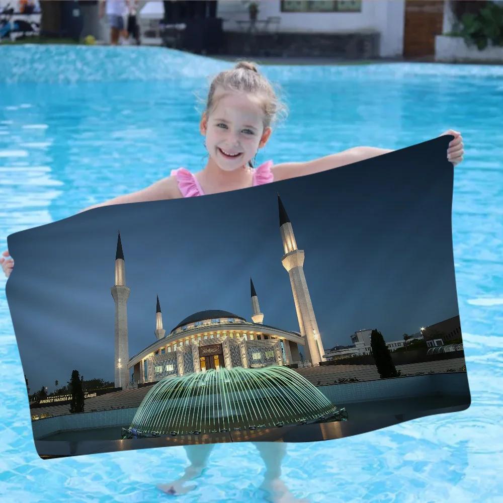 Islamic Mosque Big Microfiber Beach Towels Quick Dry Towel Sand Beach Towels Pool Towel For Travel Swim Pool Yoga