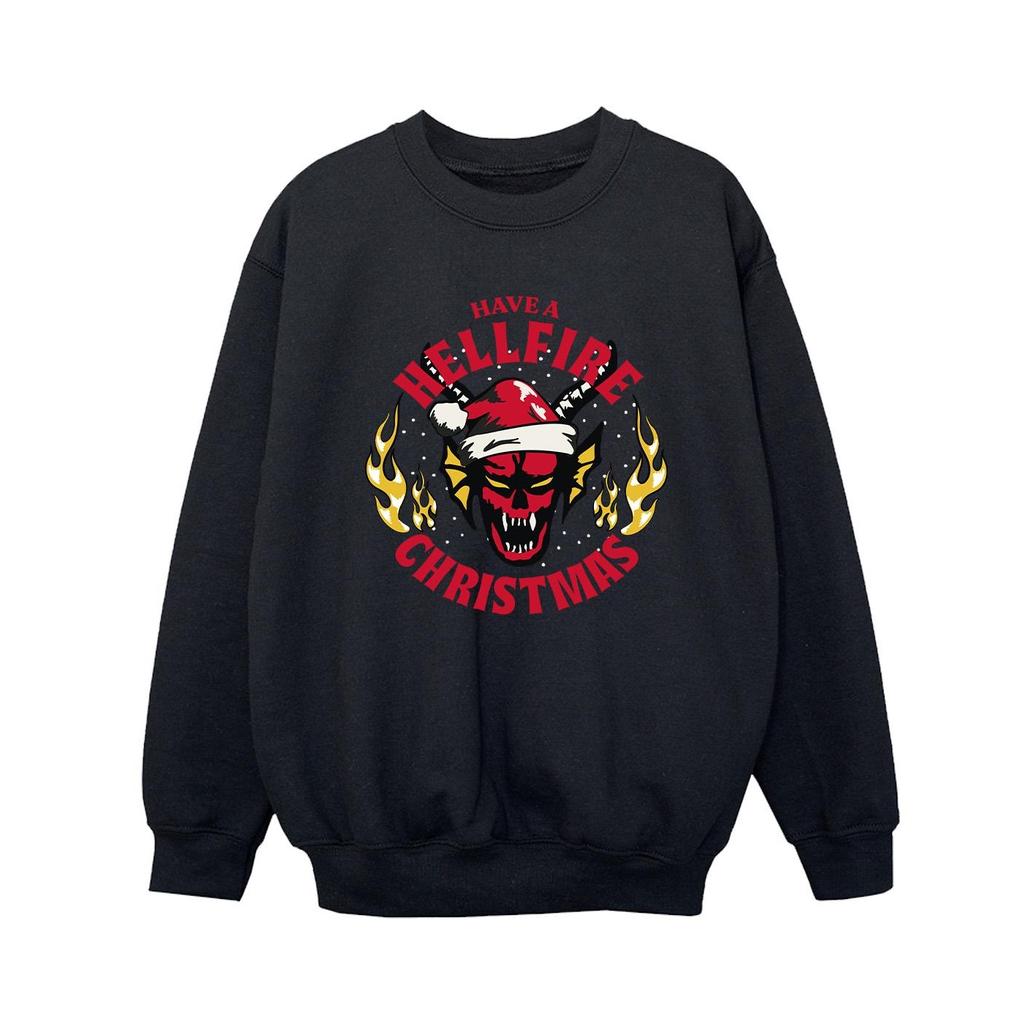 Netflix Boys Stranger Things Hellfire Christmas Sweatshirt