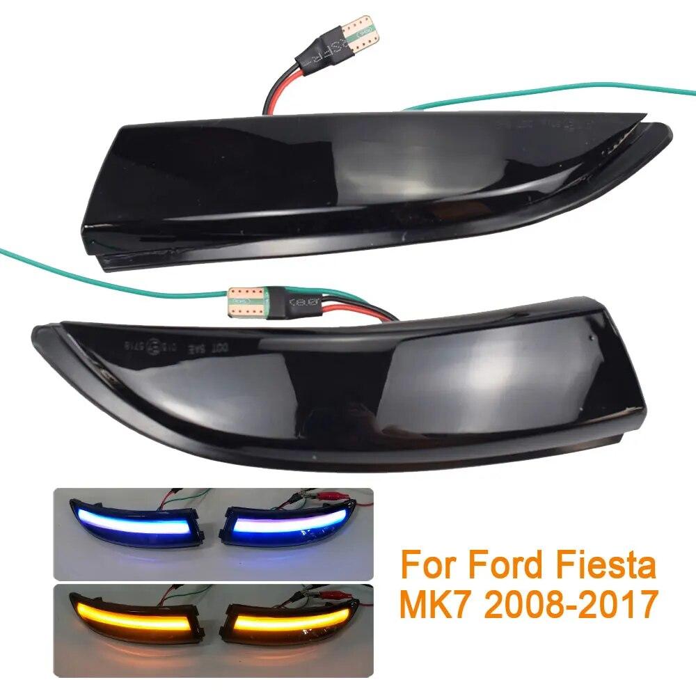Dynamic Blinker For FORD Fiesta MK8   Mk7 08-17 LED Side Wing Flowing Turn Signal Light Side Lamp Arrow