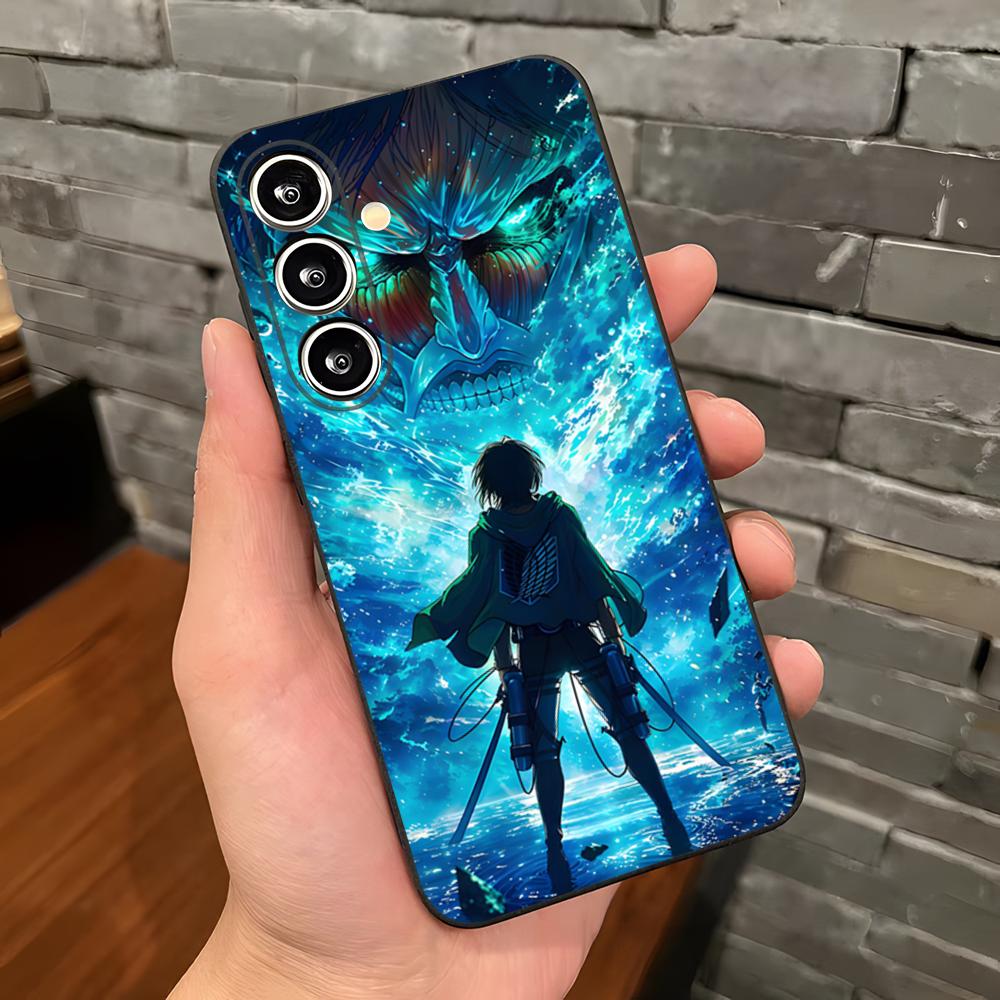 A-Attack On Titan Anime Phone Case For Samsung S26 S25 Plus S20 S20 Plus S22 Ultra S23 FE S21 Plus S21 Ultra Soft Cover
