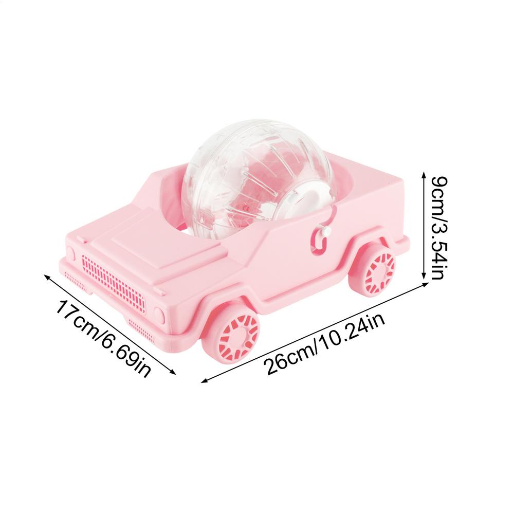 Large Hamster Wheel Car Shape Small Pet Running Exercise Small Animal Running Toy For Home Stress Relief Dwarf Gerbil Hamster