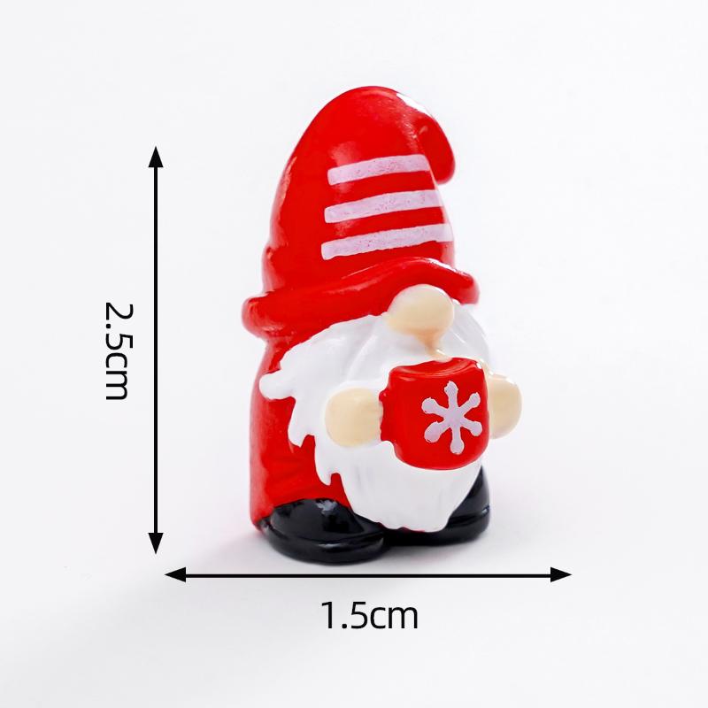 5Pcs Multicolor Mini Gnome Figurines Resin Micro Landscape Garden Elf Painted Home Decoration Desktop Easter Decora