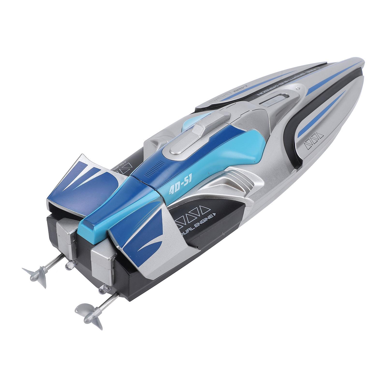 

Лодка с дистанционным управлением, высокоскоростная электрическая модель лодки с дистанционным управлением 2,4 ГГц, гоночная лодка с дистанционным управлением и светодиодами