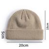 Men And Women Wool Beanie Hat Skullies Beanies, Solid Fashion Simple Warm Trendy Autumn Winter Design, For Daily Casual Wear