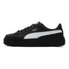 Puma Platform Comfortable Soft Elevated Low-Top Sneakers Women Sneakers Black 404157-02