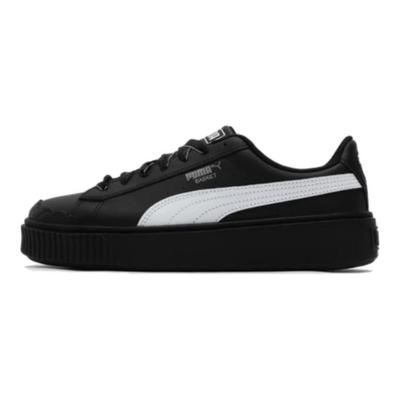 Zapatillas de caña baja cómodas, suaves, con plataforma, para mujer, color negro 404157-02