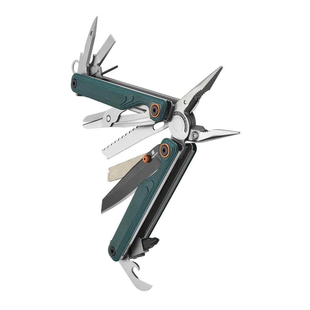 LEATHERMAN Wave Alpha 18 MagnaCut Recta G10 Ideal para y Exterior Negro Herramienta Múltiple, Funciones, Hoja, Mango, Garantía de 25 Años, Senderismo, Pesca,