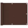Vidaxl Balcony Screen, Brown, 75X400 Cm, Oxford Fabric