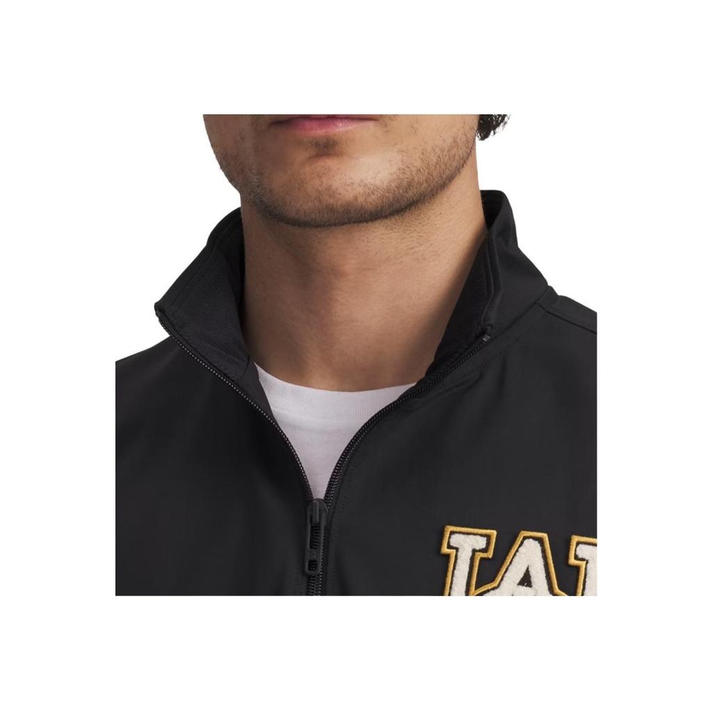 Under Armour Courtside Fashion Simple Soft Loose Pullover Short Sleeve T-Shirt Men Tops Black Prestige-Gold Gemstone 1390122-001