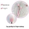 High-value Pink Soft Blush & Foundation Brush - Flame Design, Non-stick Makeup Tool