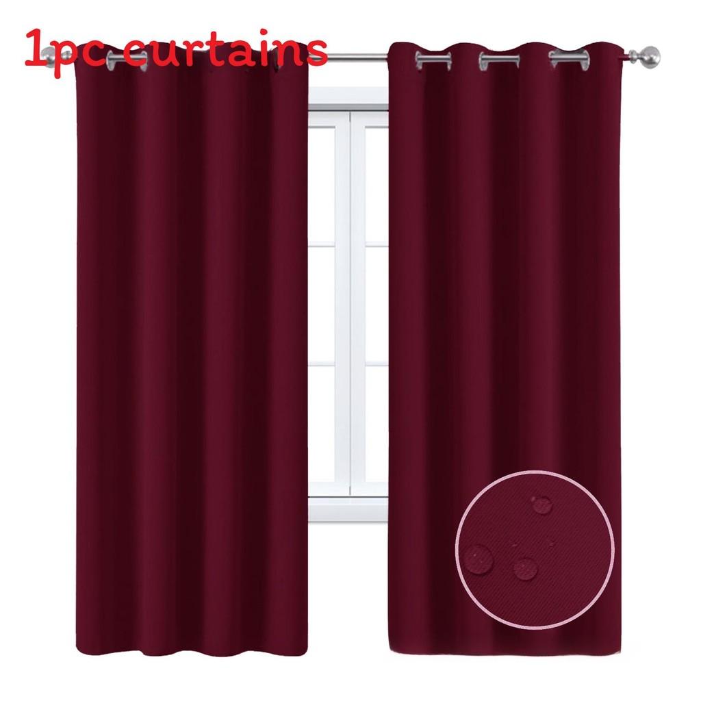 Solid Color Curtains With Insulation And Shading Design For Daily Household Use