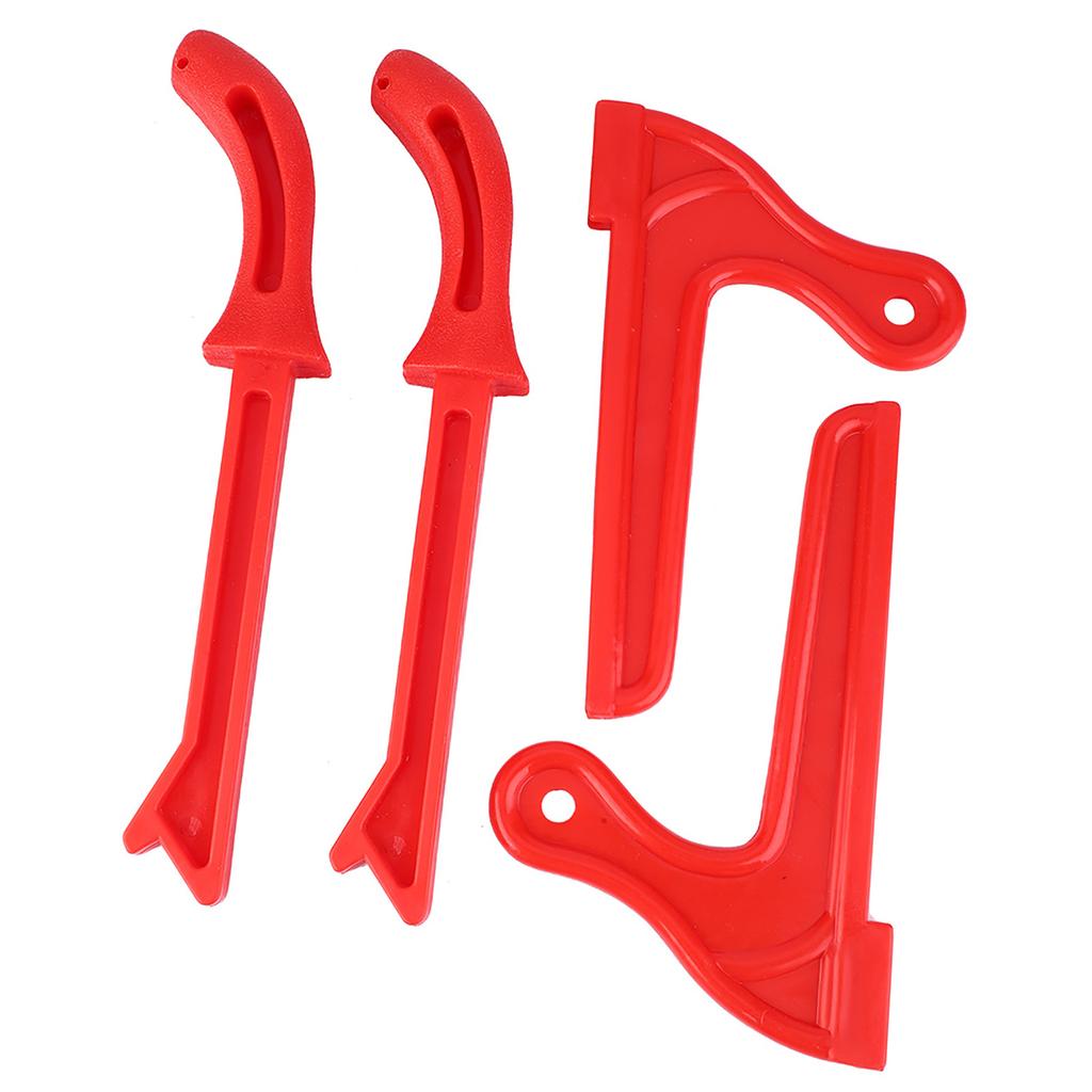 4Pcs Safety Plastic Woodworking Protective Hand Saw Push Sticks Tool For Carpentry(Red)