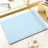 Solid color Floor Mat Bedroom Living Room Flannel Door Mat Non-Slip Home Decor