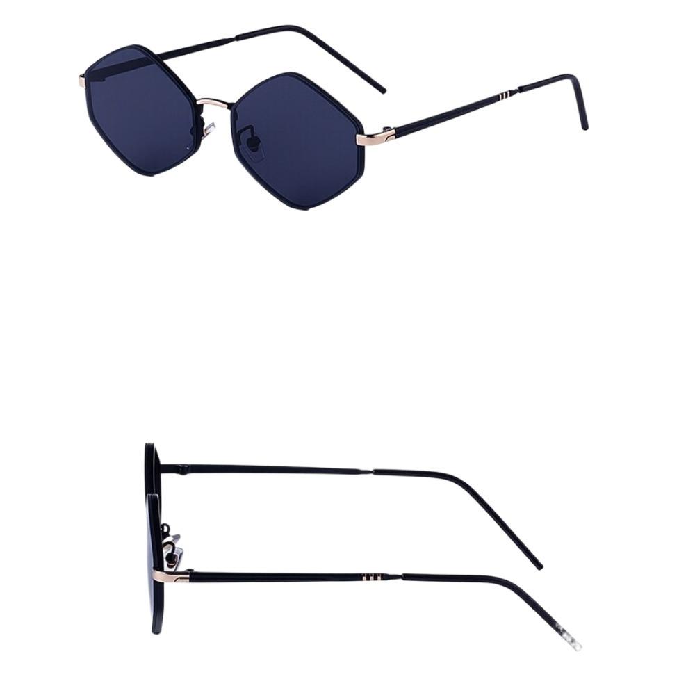 Y2K Sun Glasses Metal Frame Shades Eyewear Classic Polygon Sunglasses  Driving