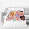 Custom Sofa Fleece S-Sabrina Carpenter Throw Blanket Warm Flannel Blankets For Bed Travel Sofa Bedspreads