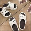 Fashion Women Platform Slippers Summer Sandals 2 Way Wear Fashion Street Wedges Shoes Soft EVA Girls Indoor Beach Slides