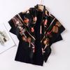 New silk scarf 91 large square scarf fashionable versatile fashion foreign style French scarf women's shirt shawl scarf wholesale