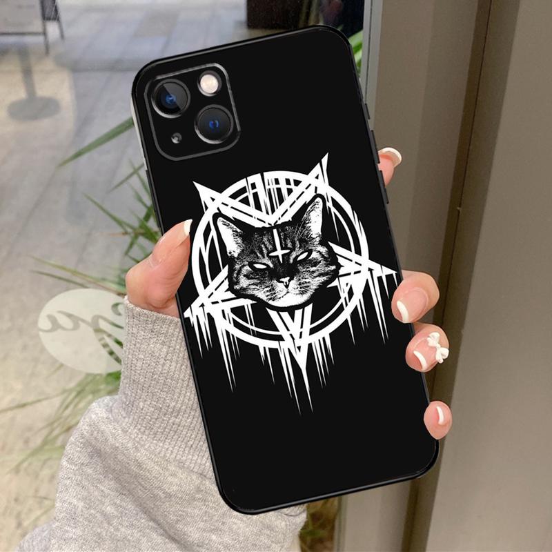 

Moon Tarot Witch Cat Case For iPhone 17 Pro Max 16 14 13 12 11 15 Pro Max Plus 12 13 Mini 16e 17 Air Back Cover iPhone 12