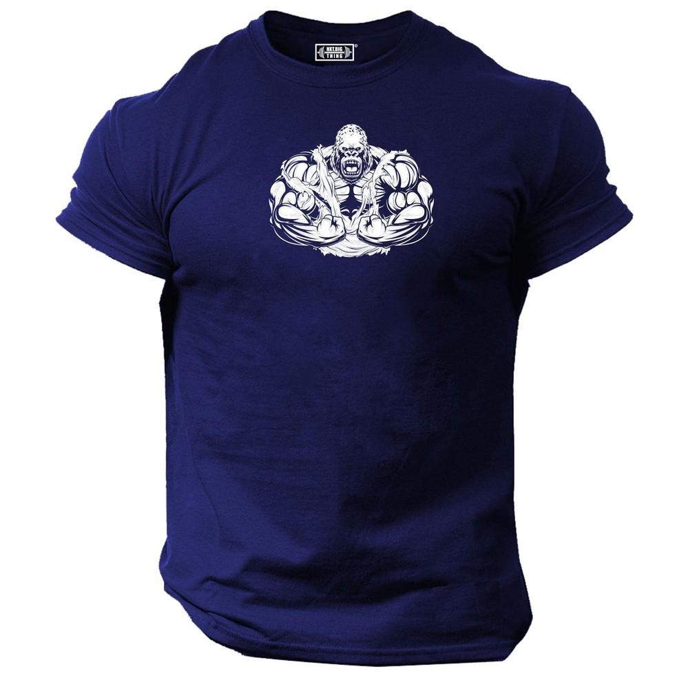 Gorilla Bodybuilding T Shirt Gym Clothing Training Workout Boxing Exercise Top