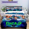 Juego de Ropa de Cama Inspirado en el Póster de la Película Luca 2 (3 Piezas) Incluye Funda Nórdica y Fundas de Almohada, Adecuado para Todas las Estaciones B061