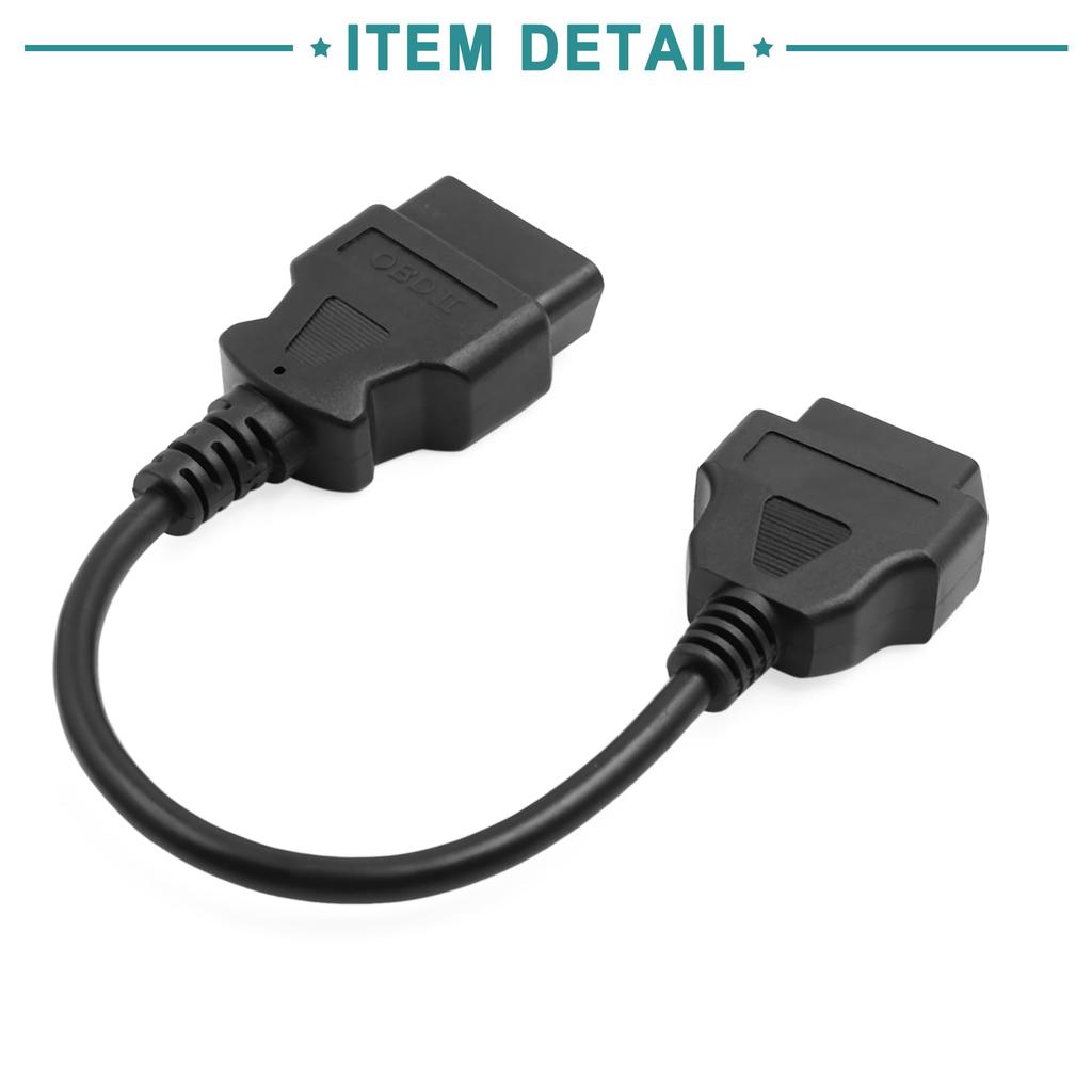 ACROPIX Universal 30cm 16 Pin OBD2 Diagnostic Female Adapter -