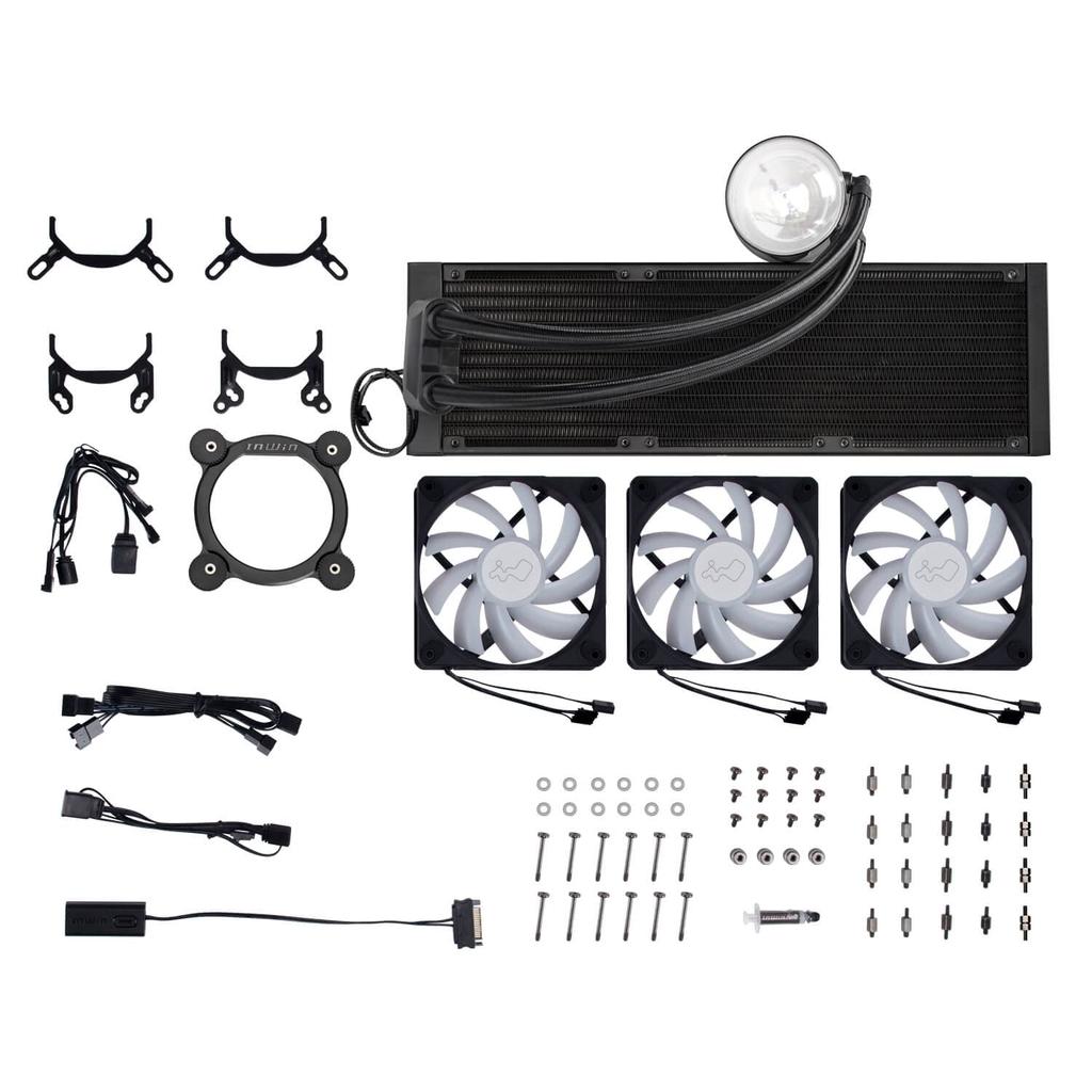 IN WIN Development IN WIN 360mm radiator model water cooler with new lighting Black "Nebula" [LC-NR36]