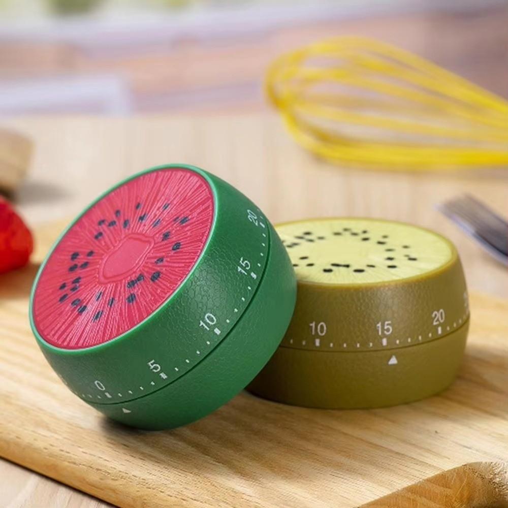 Fruit Shaped Mechanical Timer Electronic Alarm Mechanical Countdown Cooking Timer Manual Operation Magnetic Design