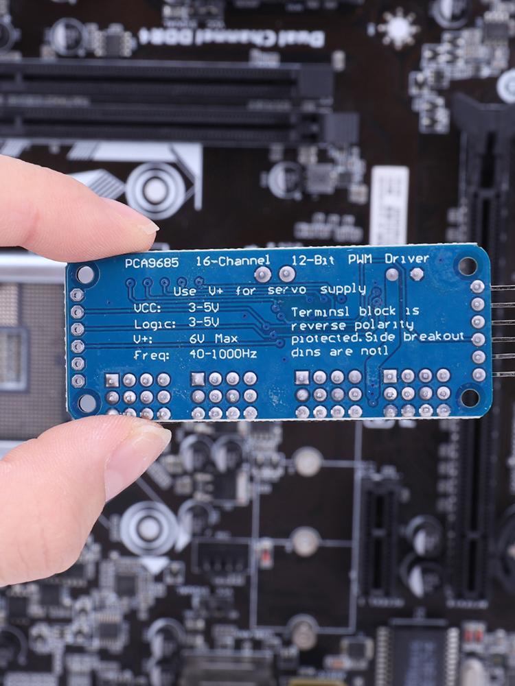 PCA9685 PWM Servo Motor Driver IIC Interface 16 Channel 12-Bit PWM Servo Motor Shield Driver for Arduino Robot/ Raspberry Pi