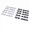 Car ABS Rear Trunk Words Letters  Badge Emblem Decals Sticker For Lexus GS GS200t GS250 GS300 GS350 GS400 GS450h GS450 GS460