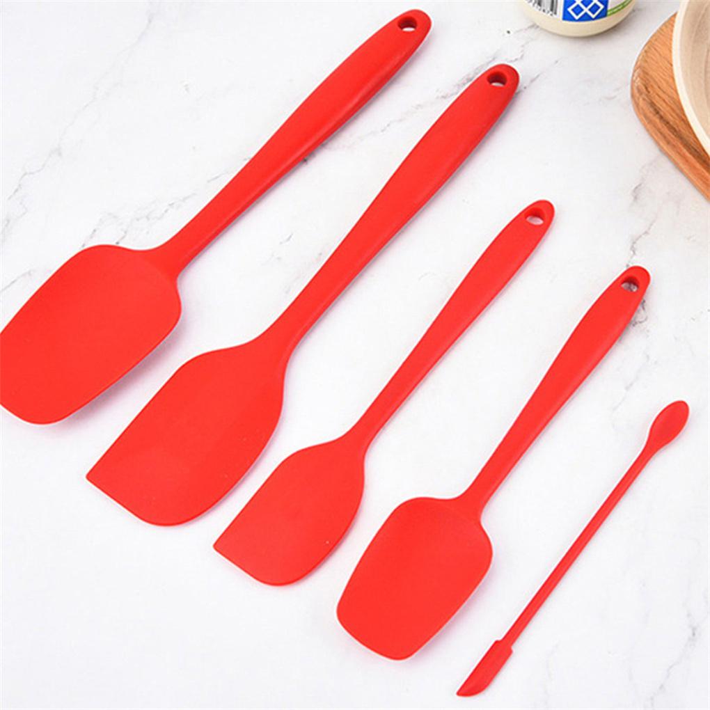9 Pieces Kitchen Spatulas Set Cake Scrapers Brush Silicone Cake Scrapers Brush Household Cooking Baking Utensils Tools