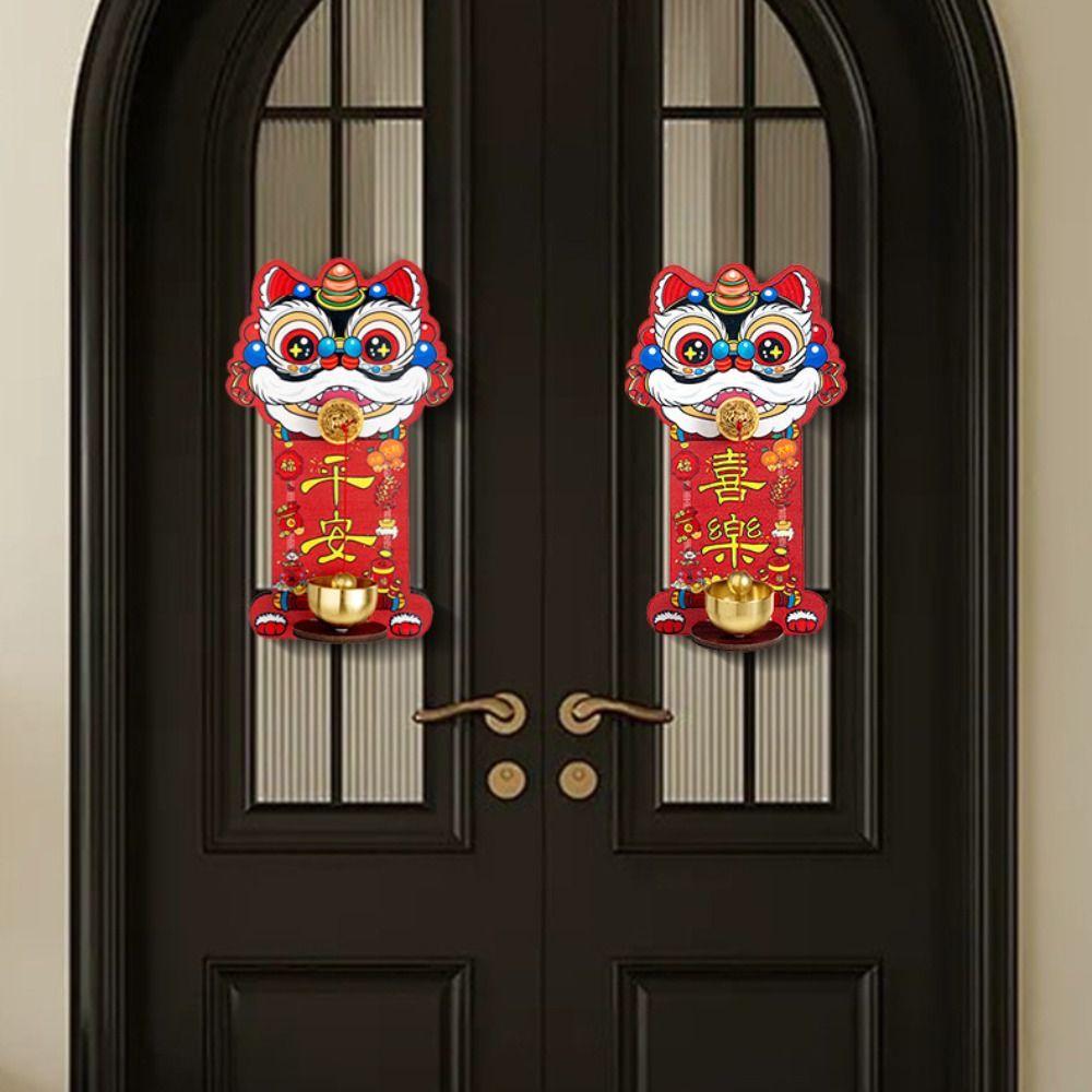 Magnetische Saugkraft Cartoon Löwe Türklingel Dopamin Chinesisches Neujahrsornament Festivalfeier