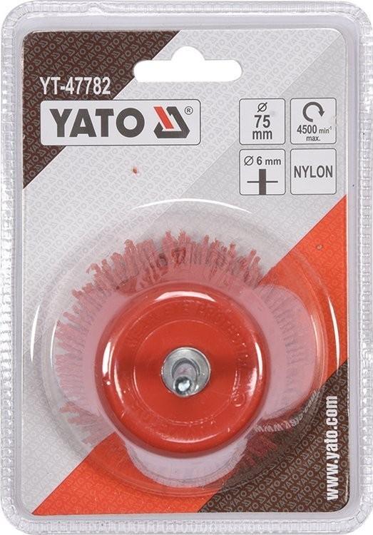 YATO 75MM NYLON SHANK DISC BRUSH YT-47782
