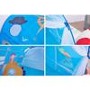 Children's 2 In 1 Dome Indoor Tent Portable Fun Play House Cartoon Sea World & Princess Cart Patterns Child Room Decoration