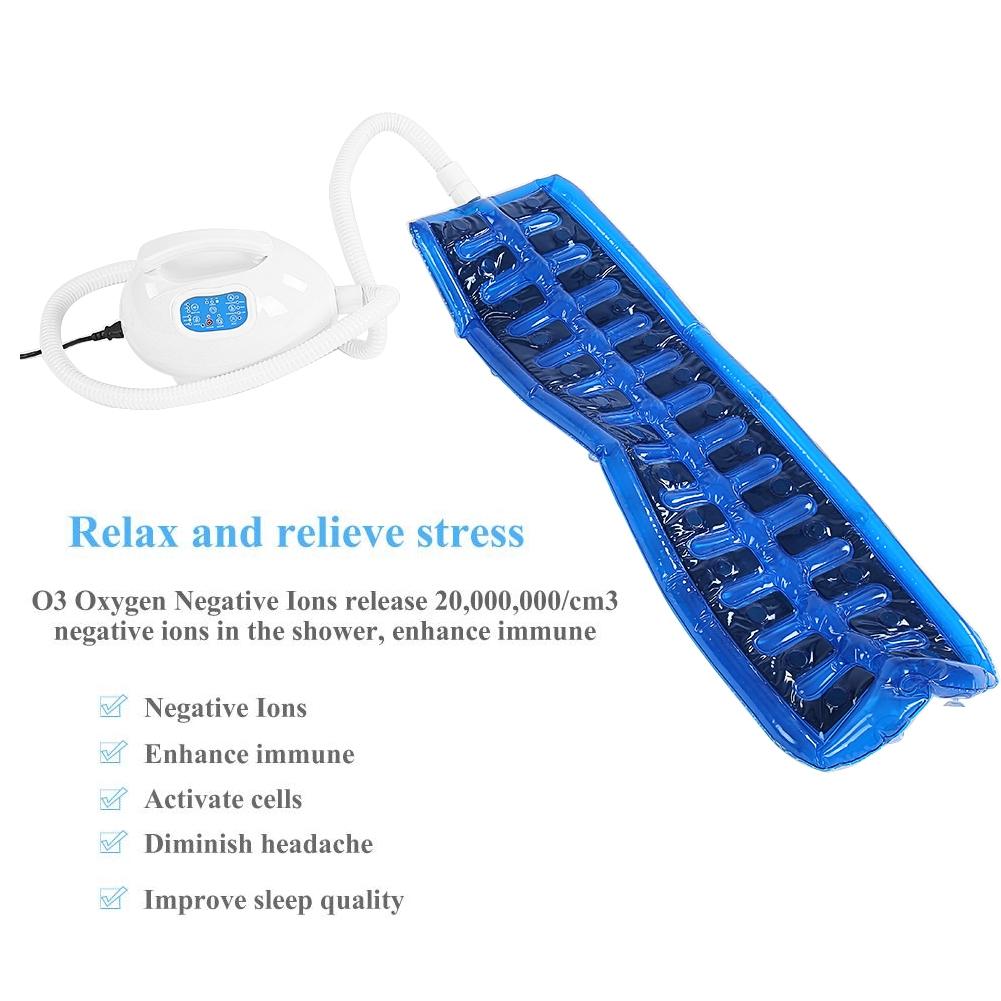 Air Bubble Bath Tub Ozone Sterilization Body Spa Massage Mat with Air Hose UK Plug 220V