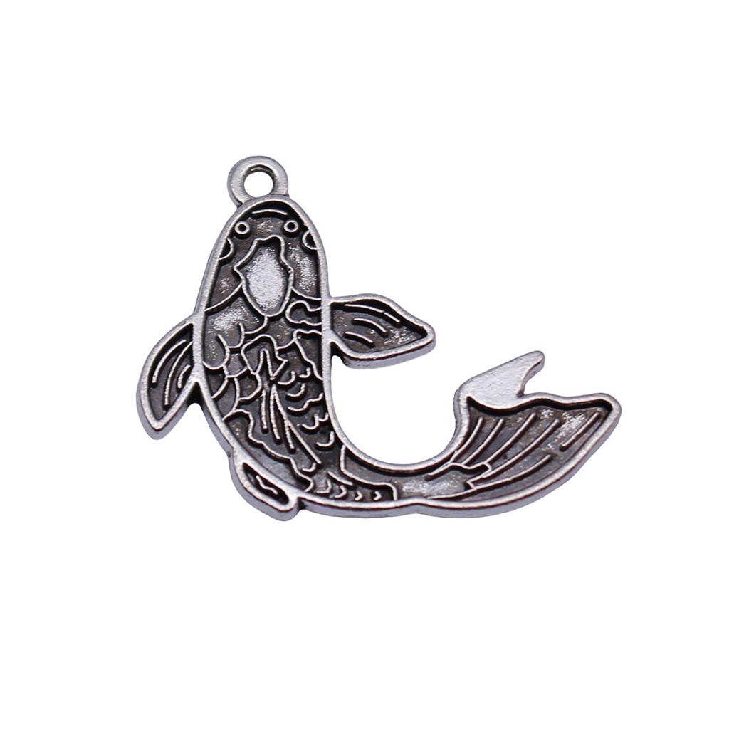 Fisch-Anhänger Vintage Legierung Anhänger Für DIY Schmuck Meeres-Thema Bastelbedarf