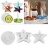 Star Round Aromatherapy Candlestick Plaster Drop Mold Holiday Table Decoration