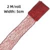 New 2 M/roll Bronzing Ribbon Hollow Out Shiny Gift Packaging Tape Decorative Ribbon Home Party Decor