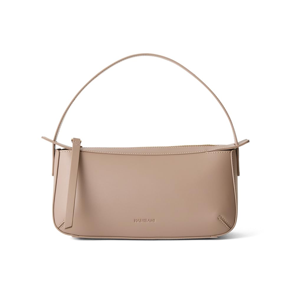 [Hazel] Fez One-Handle Bag, Horizontal, Rose Gray