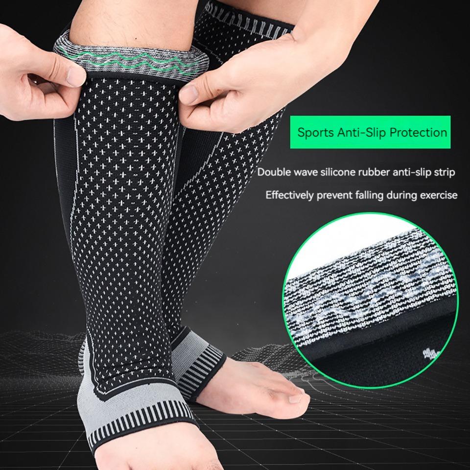 1 Pcs Sports Leg Pad Compression Sleeves Calf Leg Shin Splints Breathable Running Cycling Protection Leg Warmers