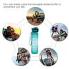Sport Water Bottle with Time Marker Leakproof Bottle Frosted Water Bottle Space Cup