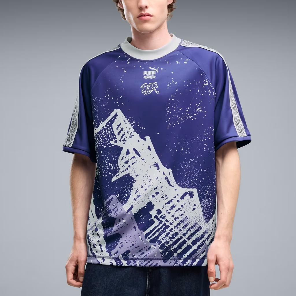 Puma X Salehe Bembury Collaboration King Crew Neck Loose Fit Moisture Wicking Short Sleeve T-Shirt Men T-Shirt 635107-15