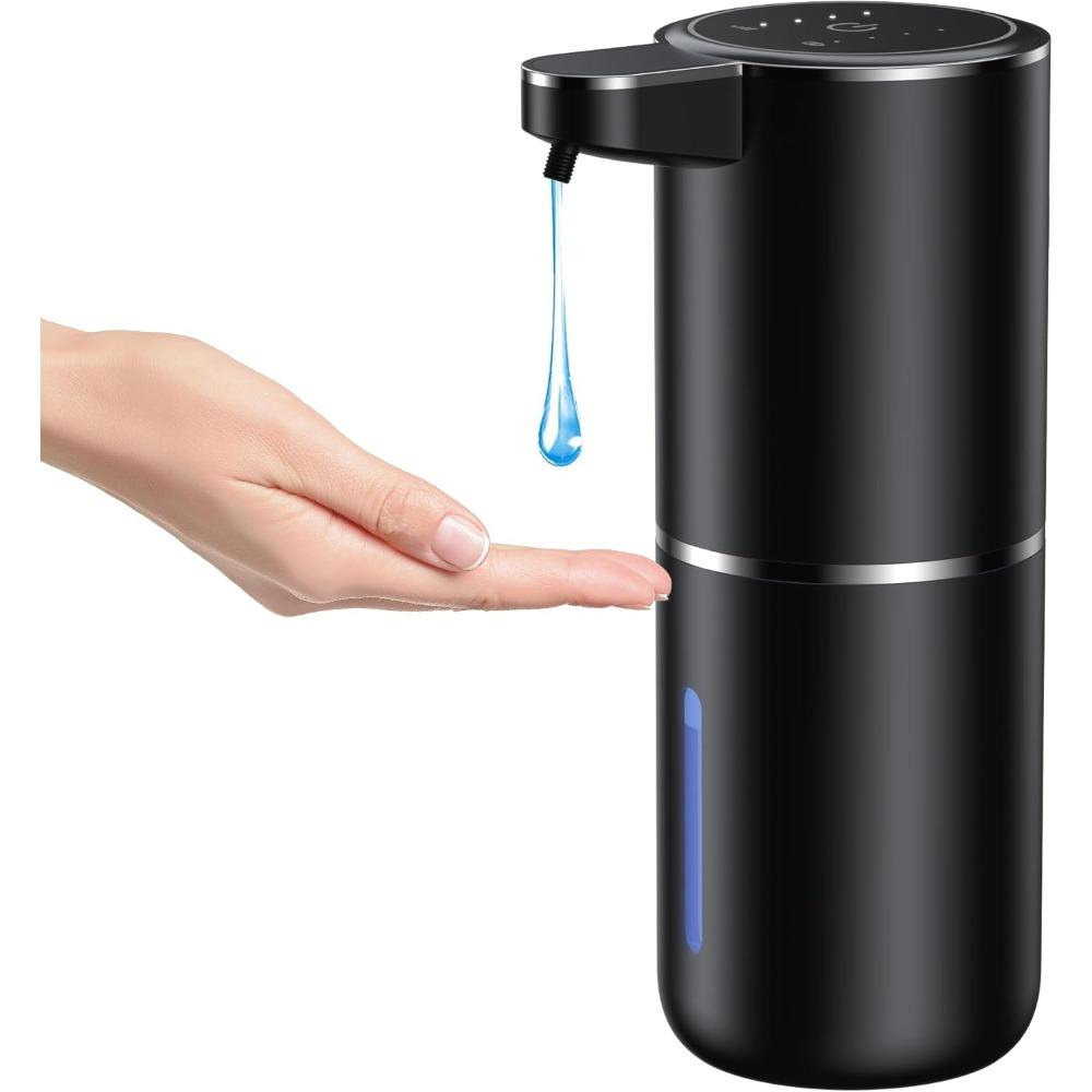 Automatic Soap Dispenser Touchless Automatic Liquid Soap Dispenser 4 Adjustable 1200mAh Soap Dispensing Levels Wall Mount for Kitchen and Bathroom