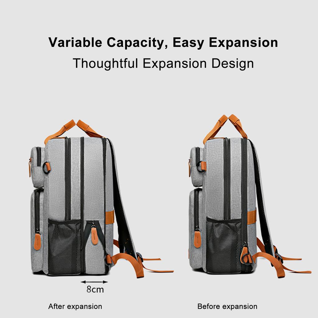 Rucsac de călătorie de mare capacitate Rucsac pentru laptop de 15,6 inchi pentru bărbați, femei, rezistent la apă, ușor