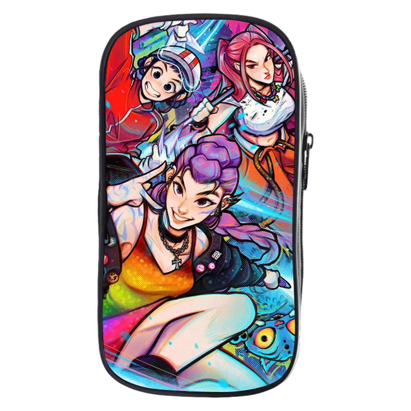 

KPOP Девочки Мультяшный Пенал Пенал для Начальной Школы Сумка для Канцелярских Принадлежностей Детский Пенал Аниме Принт One Size