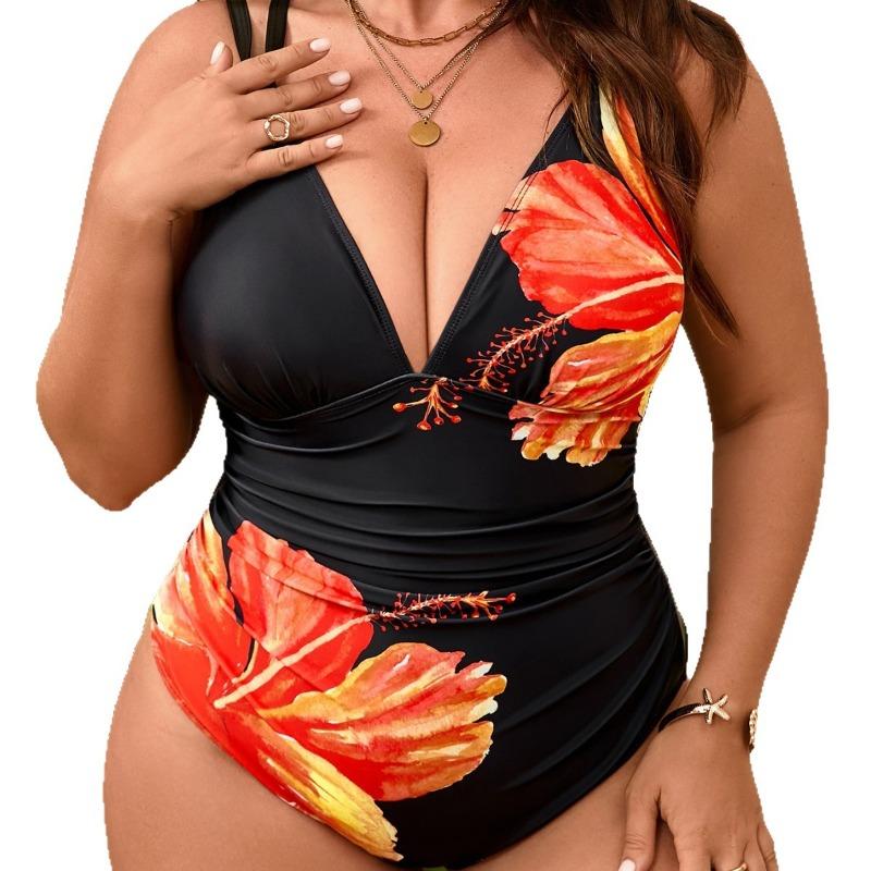 2026 Nadměrné velikosti Dámské Bikiny s vysokým pasem, Dámské plavky a oblečení