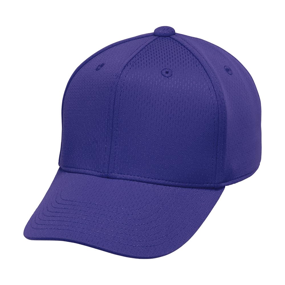 

Mizuno 67 Purple Baseball/Softball Cap, All-Mesh, Hexagonal, 12JWBB03,
