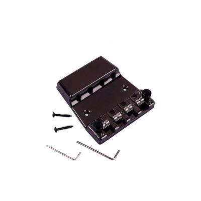 Ogdni Zestaw Narzędzi do Mostka Stałego 4-strunowej Gitary Basowej Mostek Stały Siodełka do Części Gitary Basowej Czarny