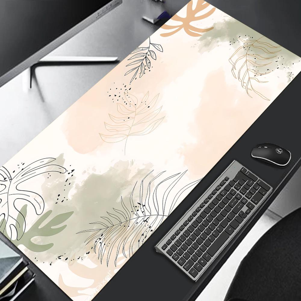 

Fresh Leaf Mouse Pad Office Pink Mouse Mats Gaming Accessories Color Rug Gamer 900x400 Table Cushion Computer Desks Laptop Desk 250X290X2mm